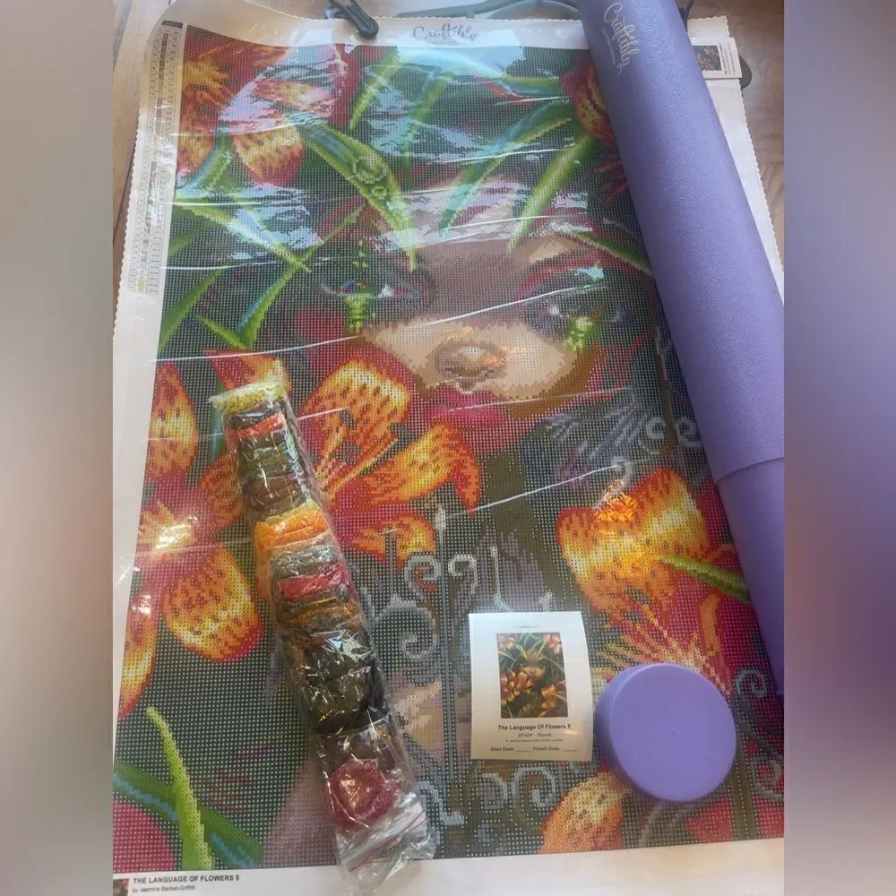 The Language of Flowers 5 by Jasmine Beckett Griffith diamond painting kit!